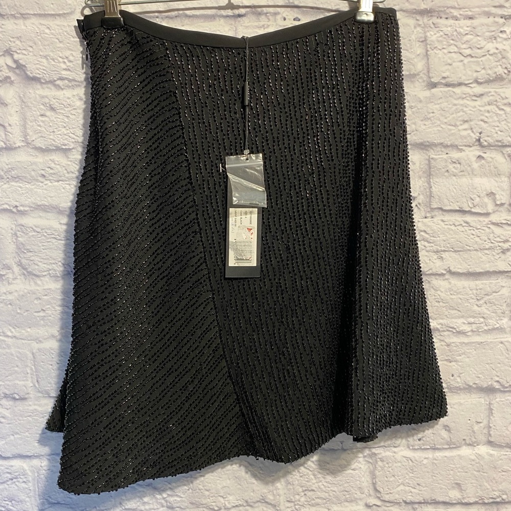 New Halston Heritage Beaded Skirt Size 4